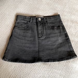 ZARA KIDS DENIM COLLECTION mini Kids Black Denim Skirt